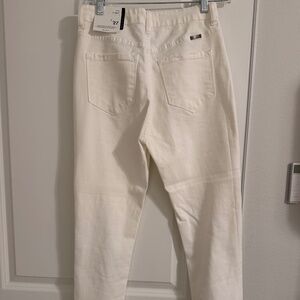 NWT kancan high rise ankle skinny white jeans